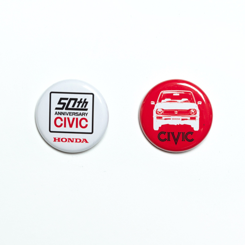 CIVIC 50th 缶バッジ(2個1セット)