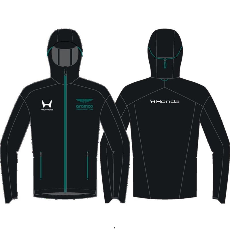 Aston Martin Waterproof Jacket - Black ���[��M�T�C�Y